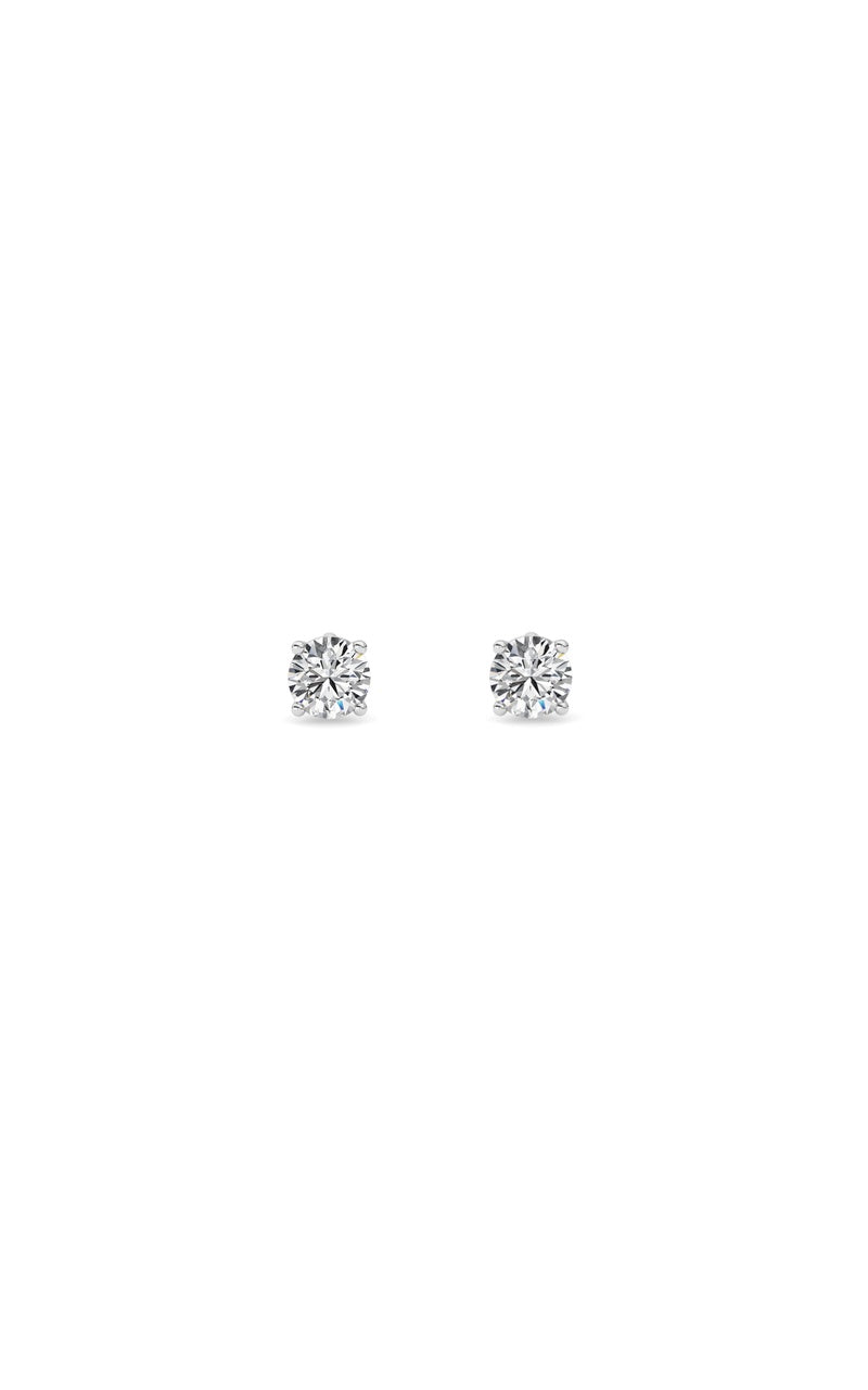 0.25Cttw Round Shaped Lab Grown Diamond (F/VS) Stud Earrings in 14K Gold
