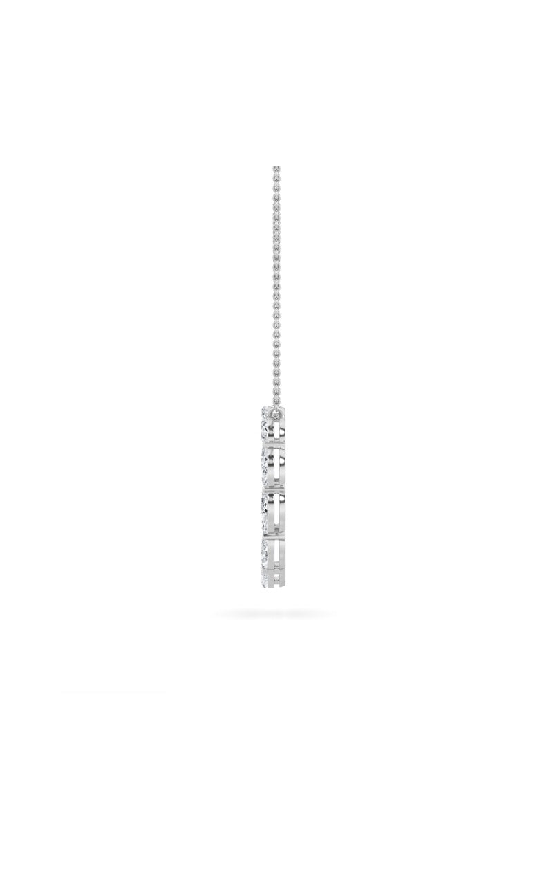2.25CTW Marquise Shaped Lab Grown Diamond (F/VS) Circle Necklace in 14K Gold