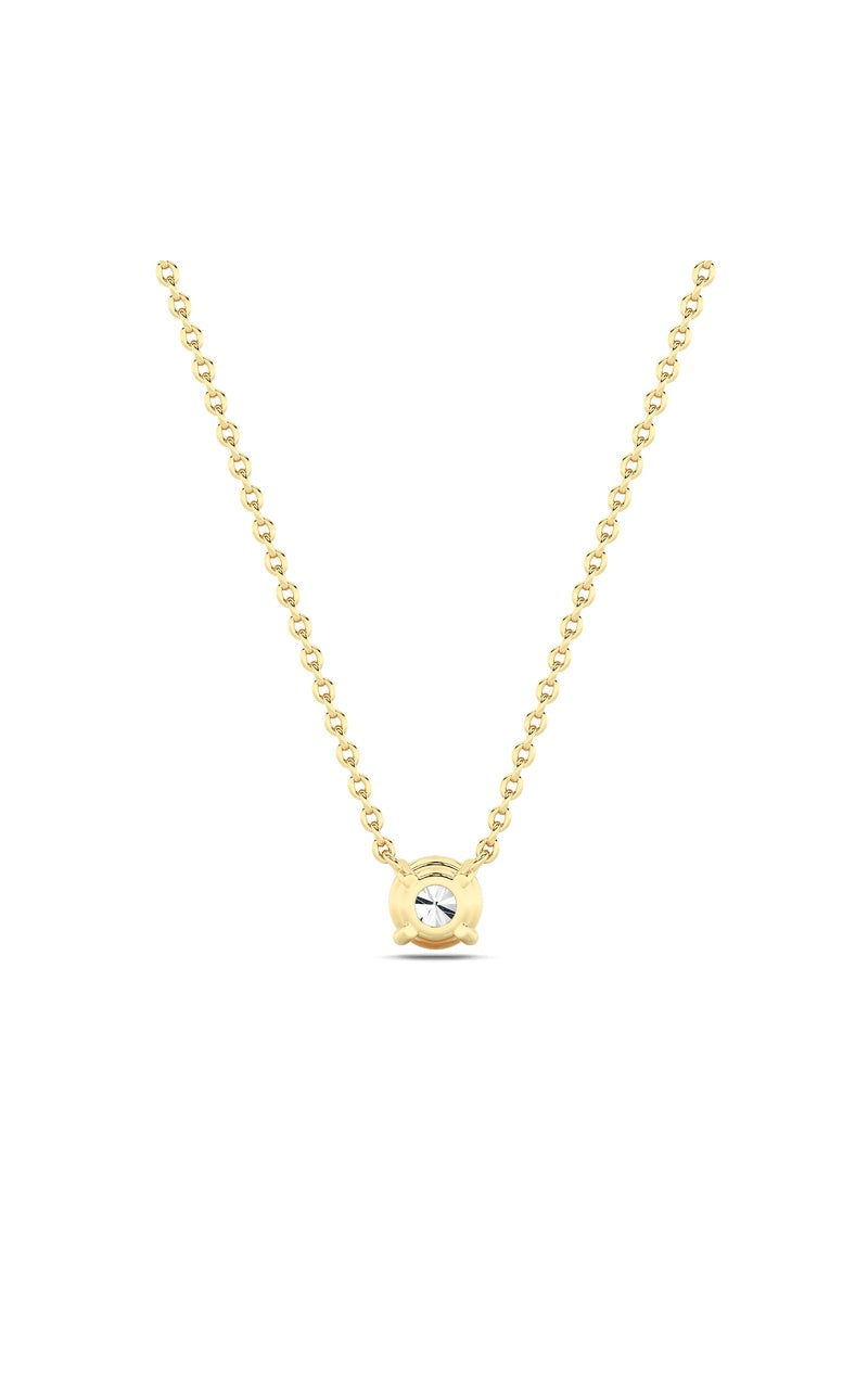 1CTW Round Shaped Lab Grown Diamond (F/VS) Solitaire Necklace in 14K Gold