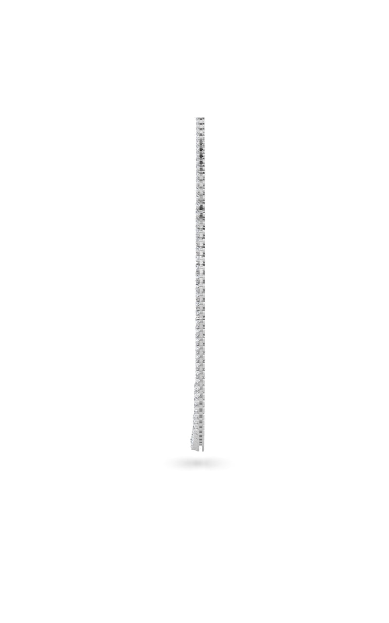 7CTW Round Shaped Lab Grown Diamond (F/VS) Graduating Half Riviera Necklace in 14K Gold