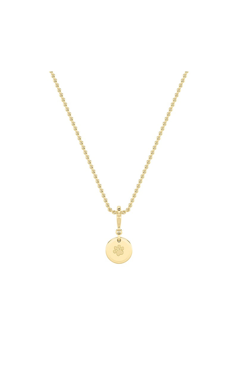 1Cttw Emerald Shaped Lab Grown Diamond (F/VS) DogTag Pendant in 14K Gold