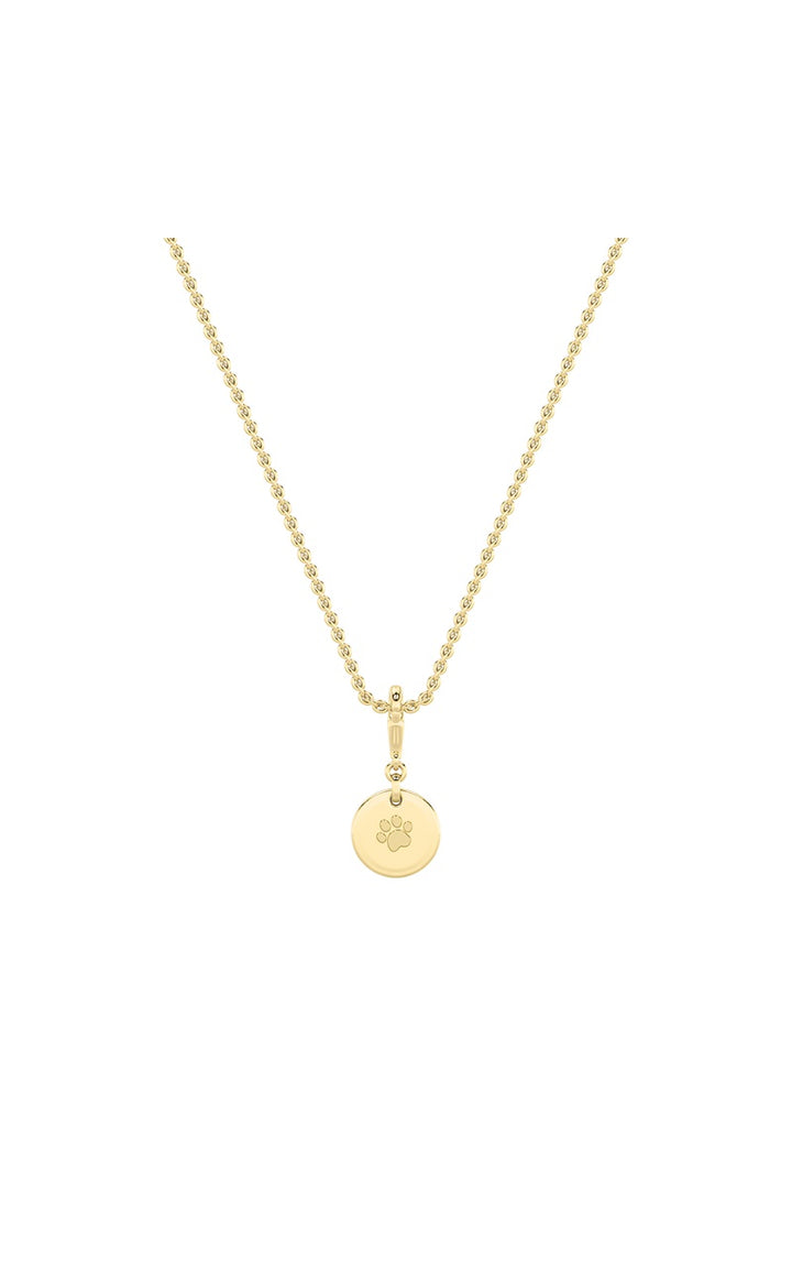 1Cttw Emerald Shaped Lab Grown Diamond (F/VS) DogTag Pendant in 14K Gold