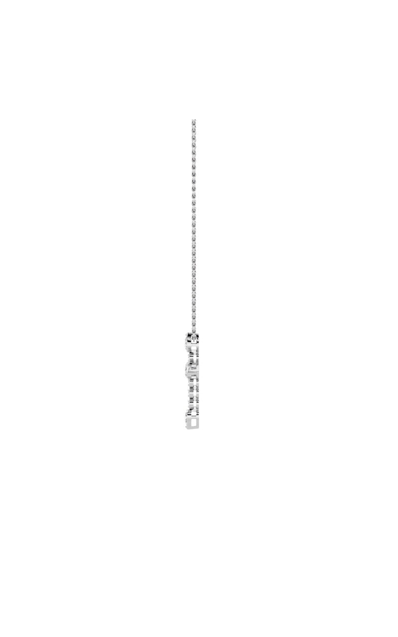 1.5Cttw Pear Shaped Lab Grown Diamond (F/VS) Cross Pendant in 14K Gold