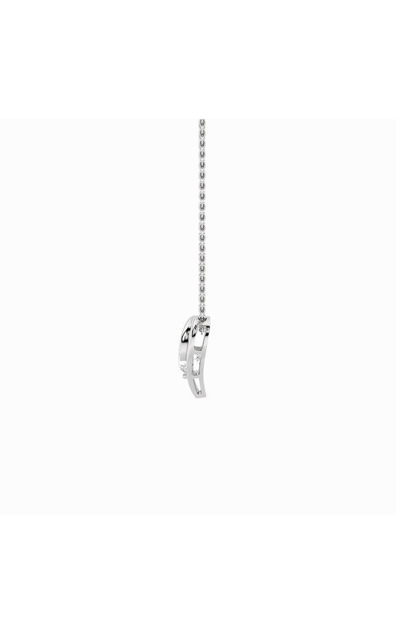 1CTW Round Shaped Lab Grown Diamond (F/VS) Heart Shaped Pendant in 14K Gold