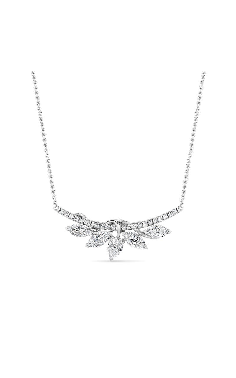 1.5Cttw Pear Shaped Lab Grown Diamond (F/VS) Necklace in 14K Gold