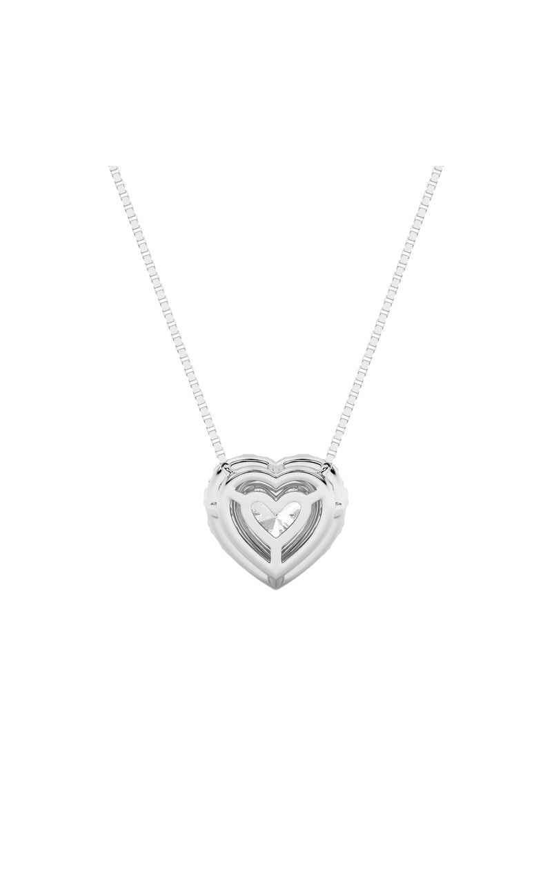 1.25CTW Heart Shaped Lab Grown Diamond (F/VS) Heart Shaped Pendant in 14K Gold