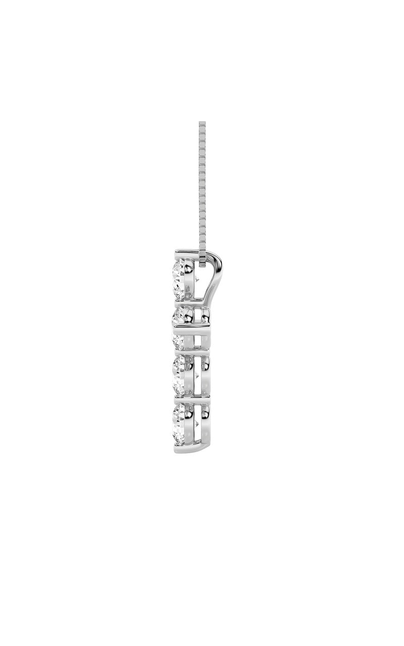 1.5CTW Round Shaped Lab Grown Diamond (F/VS) Cross Pendant in 14K Gold