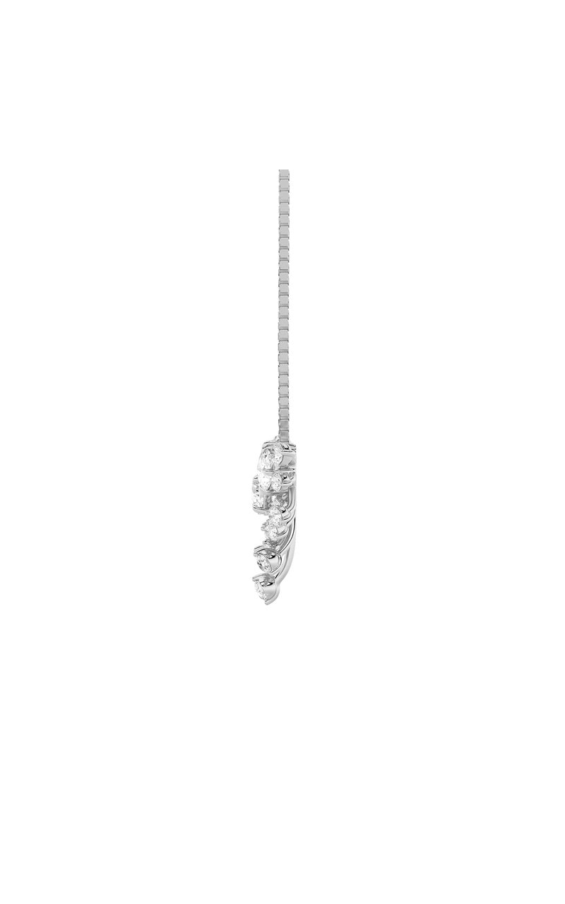 3CTW Round Shaped Lab Grown Diamond (F/VS) Astralis Necklace in 14K Gold