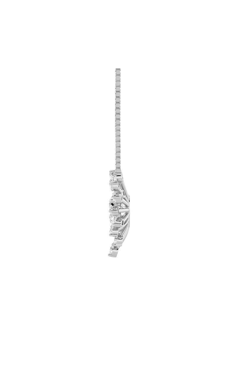 1.5Cttw Pear Shaped Lab Grown Diamond (F/VS) Astralis Necklace in 14K Gold