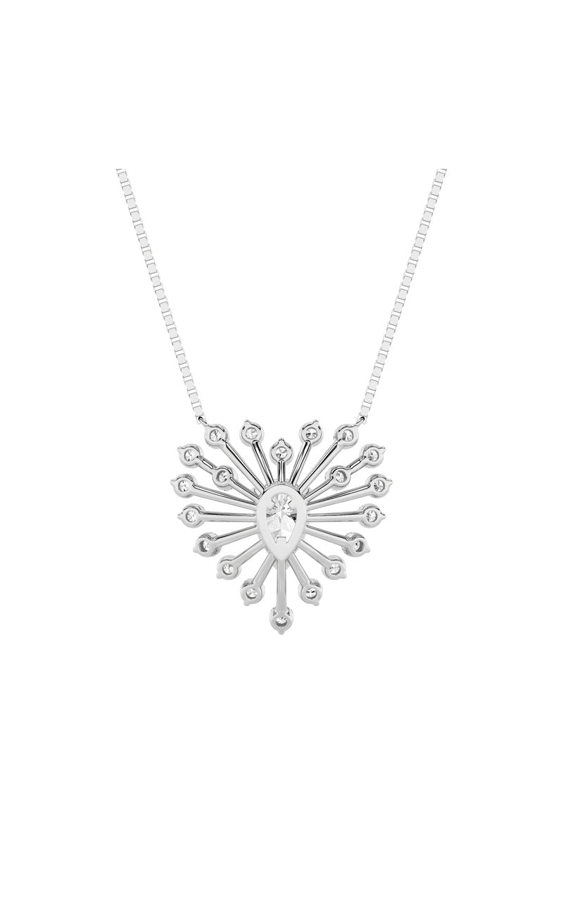 1.5CTW Pear Shaped Lab Grown Diamond (F/VS) Astralis Necklace in 14K Gold