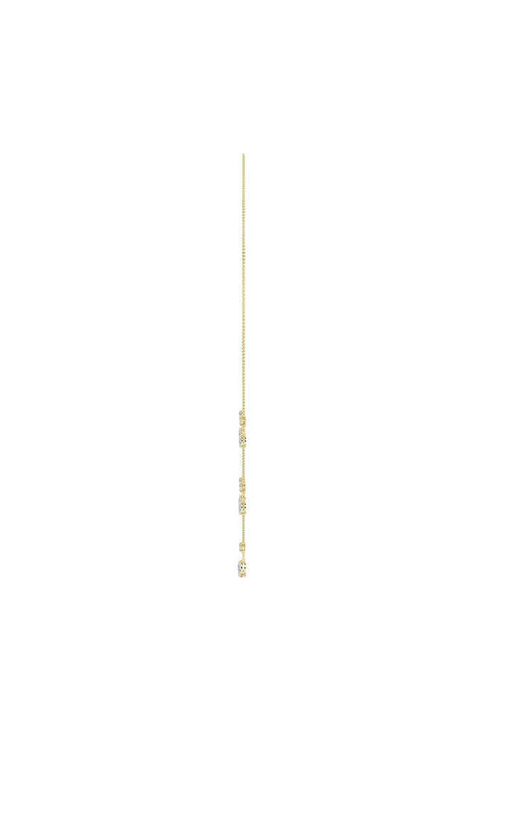 3CTW Pear Shaped Lab Grown Diamond (F/VS) Solitaire Necklace in 14K Gold