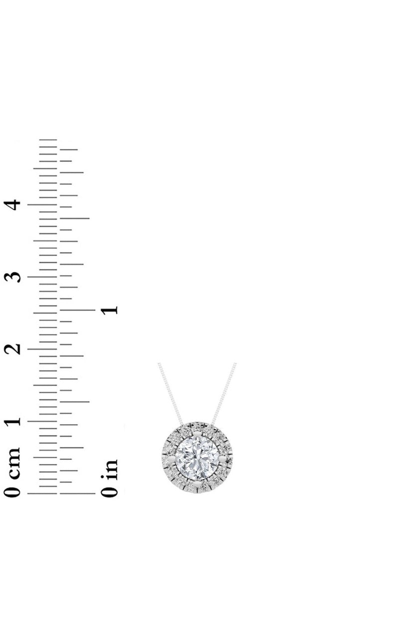 1.25Cttw Round Shaped Lab Grown Diamond (F/VS) Pendant in 14K Gold