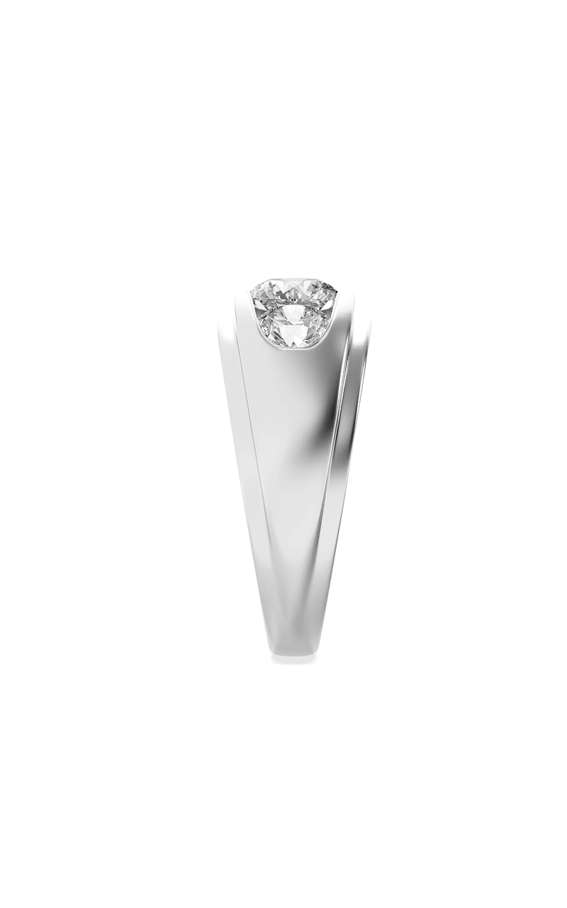 3CTW Round Shaped Lab Grown Diamond (G/VS) Mens Ring in 14K Gold