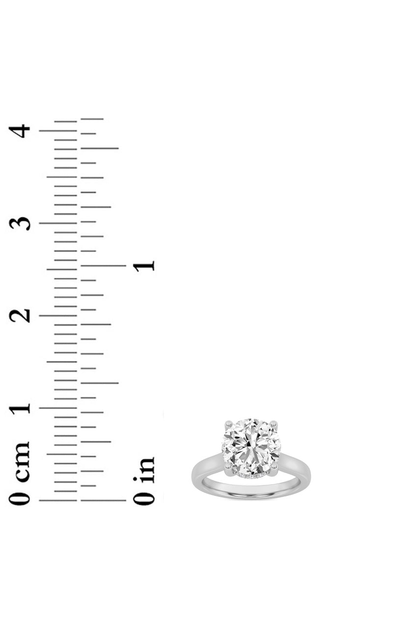 1.5CTW Round Shaped Lab Grown Diamond (F/VS) Hidden Halo Cathedral Shank Engagement Ring in 14K Gold