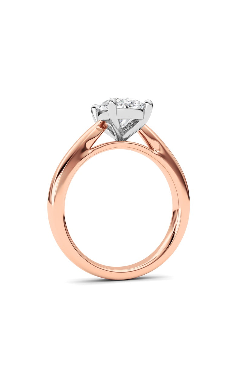 2Cttw Oval Shaped Lab Grown Diamond (F/VS) ClassicShank Solitaire Engagement Ring in 14K Gold