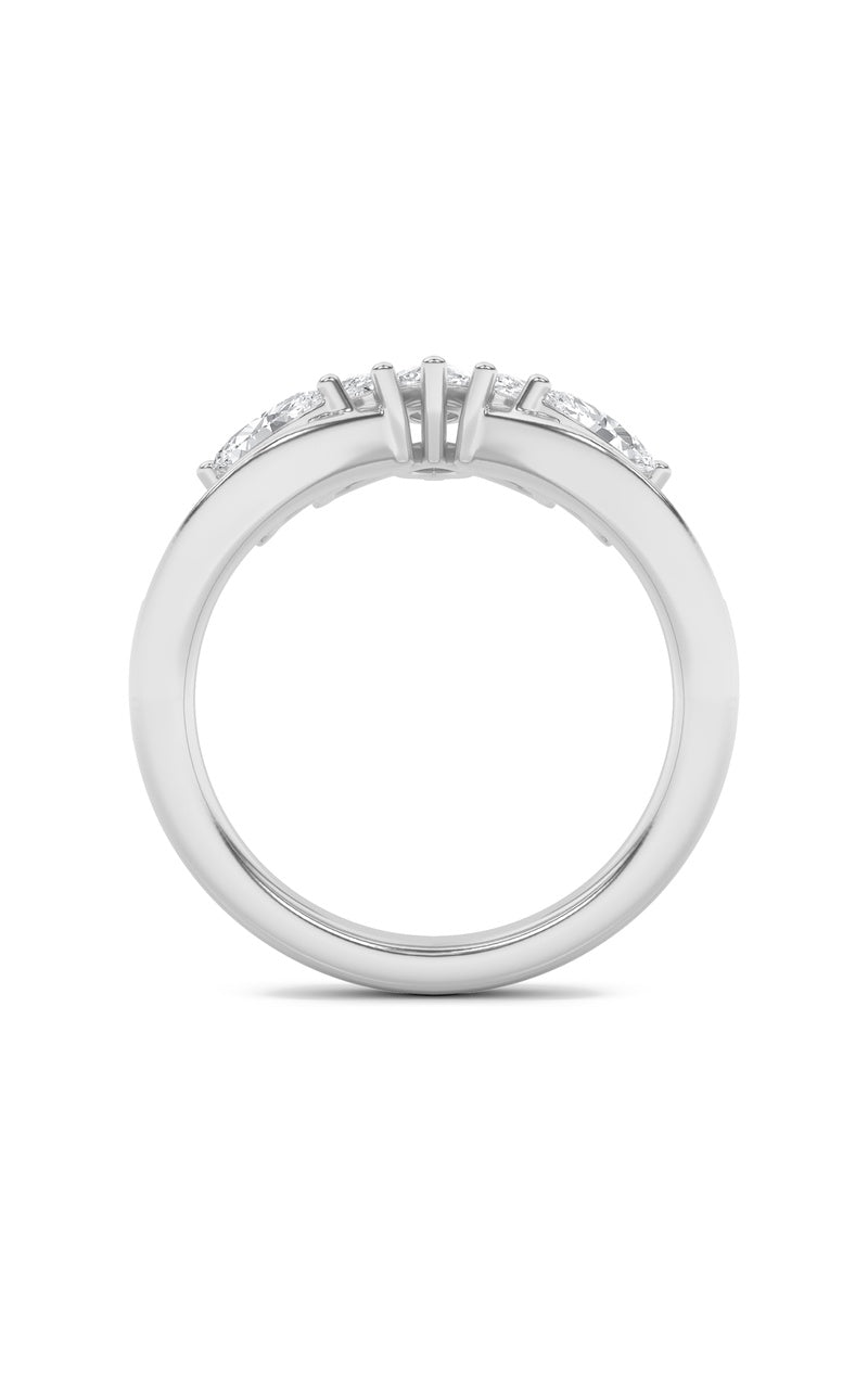 1.5Cttw Marquise Shaped Lab Grown Diamond (F/VVS)Fancy Contour Ring in 14K Gold