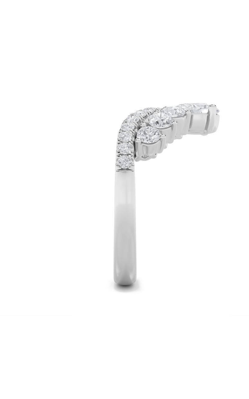 1.5CTW Pear Shaped Lab Grown Diamond (F/VS) Fancy Contour Ring in 14K Gold