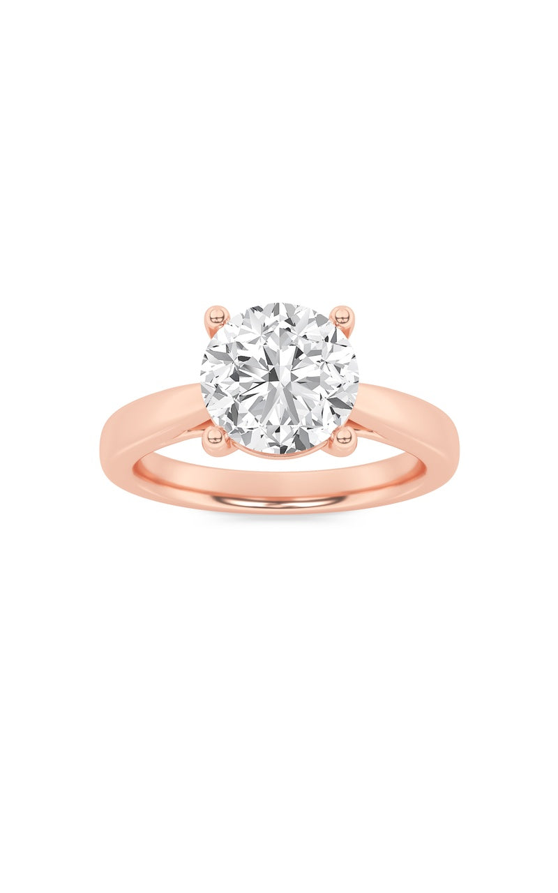 1Cttw Round Shaped Lab Grown Diamond (F/VS) InsertJacket Ring in 14K Gold