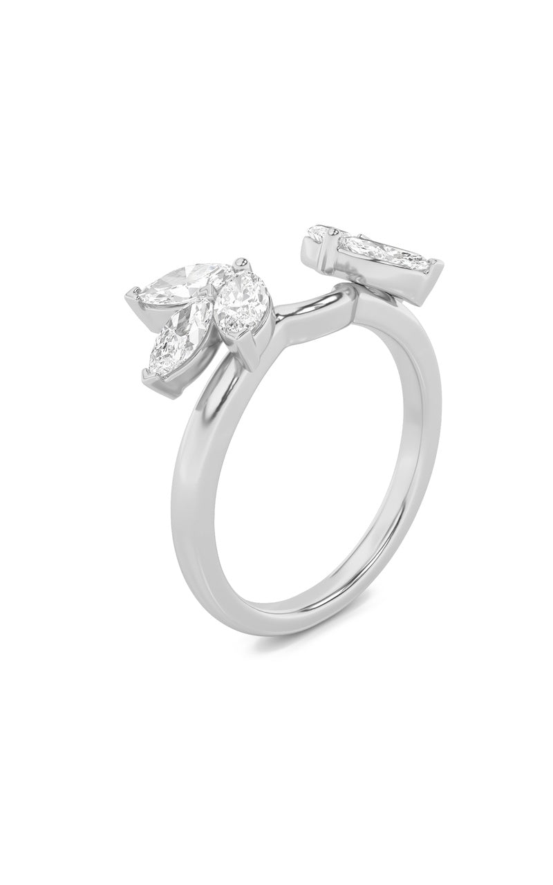 1CTW Marquise Shaped Lab Grown Diamond (F/VS) Wrap Ring in 14K Gold