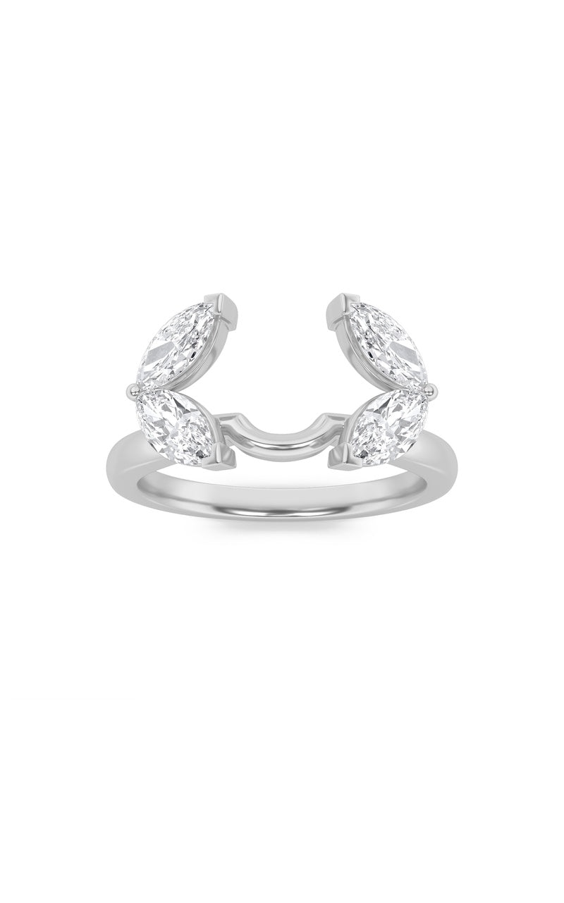 1Cttw Marquise Shaped Lab Grown Diamond (F/VS) Wrap Ring in 14K Gold