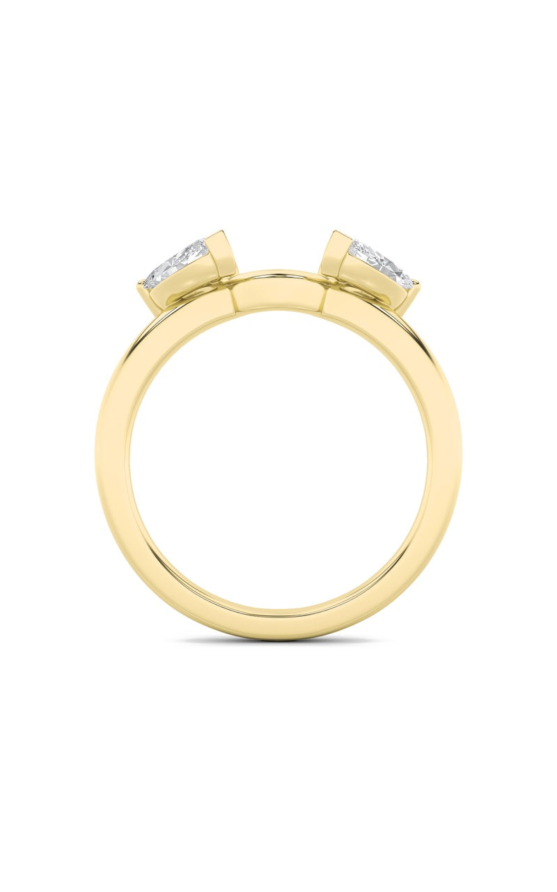 1CTW Marquise Shaped Lab Grown Diamond (F/VS) Wrap Ring in 14K Gold