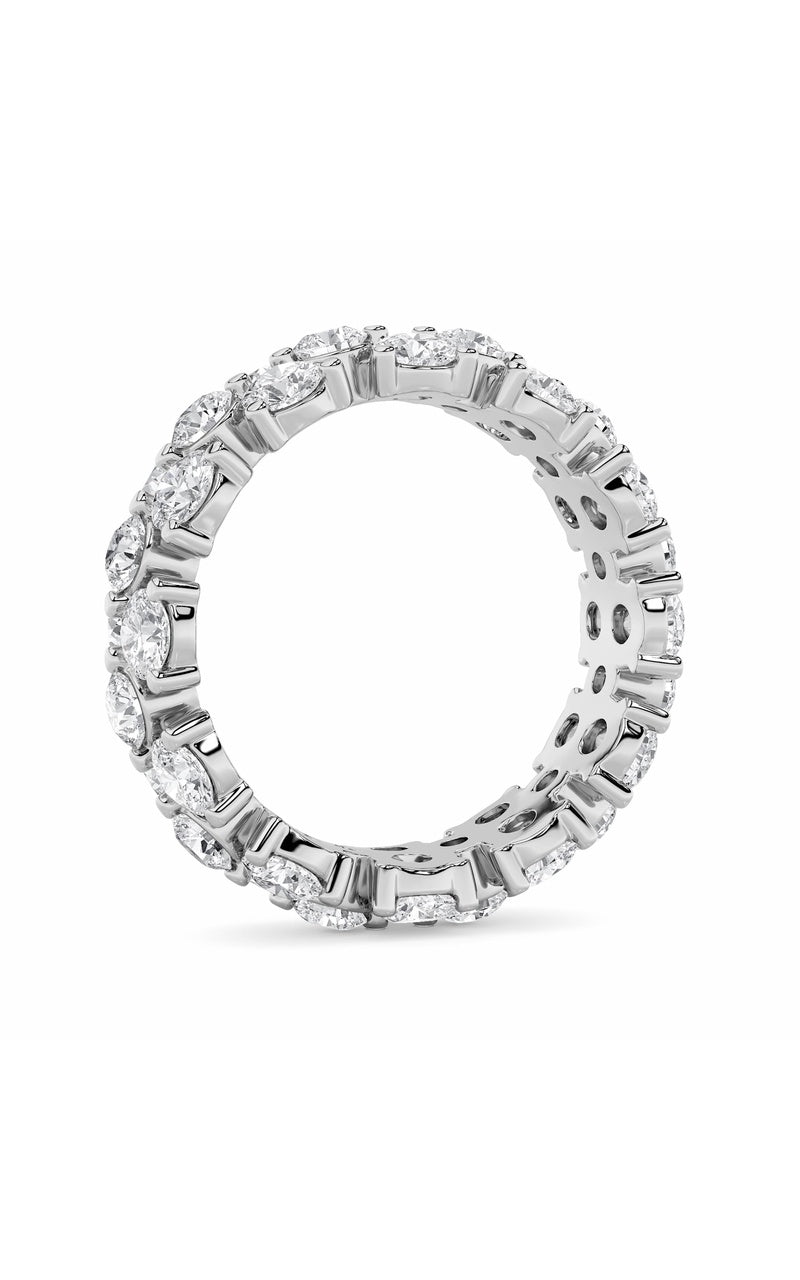 5Cttw Round Shaped Lab Grown Diamond (F/VS) Eternity Band Ring in 14K Gold