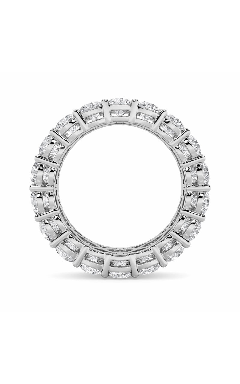 8Cttw Round Shaped Lab Grown Diamond (F/VS) Eternity Band Ring in 14K Gold
