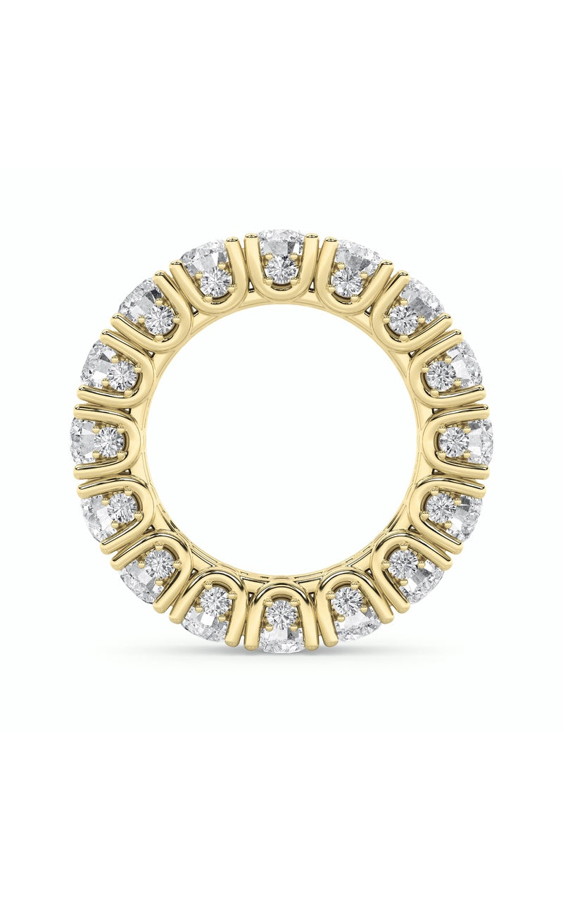 7Cttw Round Shaped Lab Grown Diamond (F/VS) Eternity Band Ring in 14K Gold