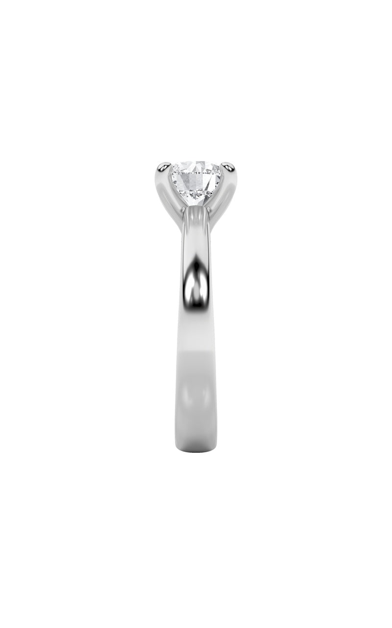 1.5CTW Round Shaped Lab Grown Diamond (E/VS) Classic Solitaire Engagement Ring in 14K Gold