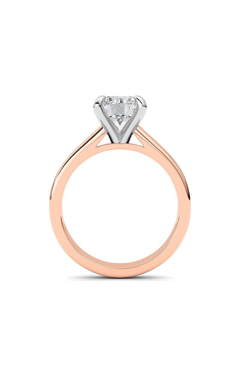 2Cttw Round Shaped Lab Grown Diamond (E/VS) Classic Solitaire Engagement Ring in 14K Gold