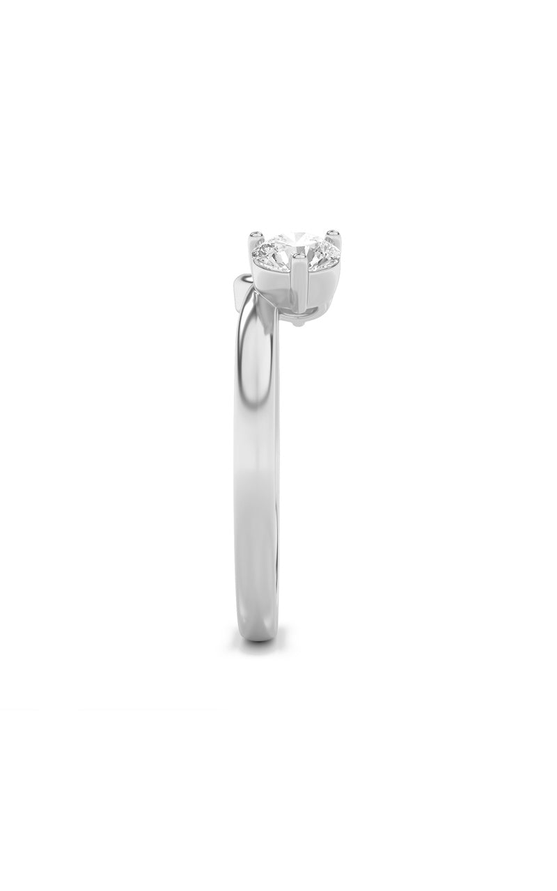 1CTW Round Shaped Lab Grown Diamond (F/VS) Wrap Ring in 14K Gold