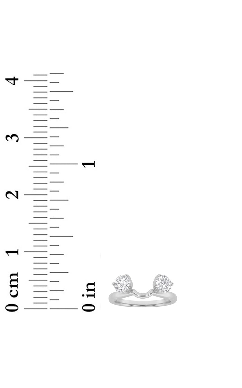 1CTW Round Shaped Lab Grown Diamond (F/VS) Wrap Ring in 14K Gold