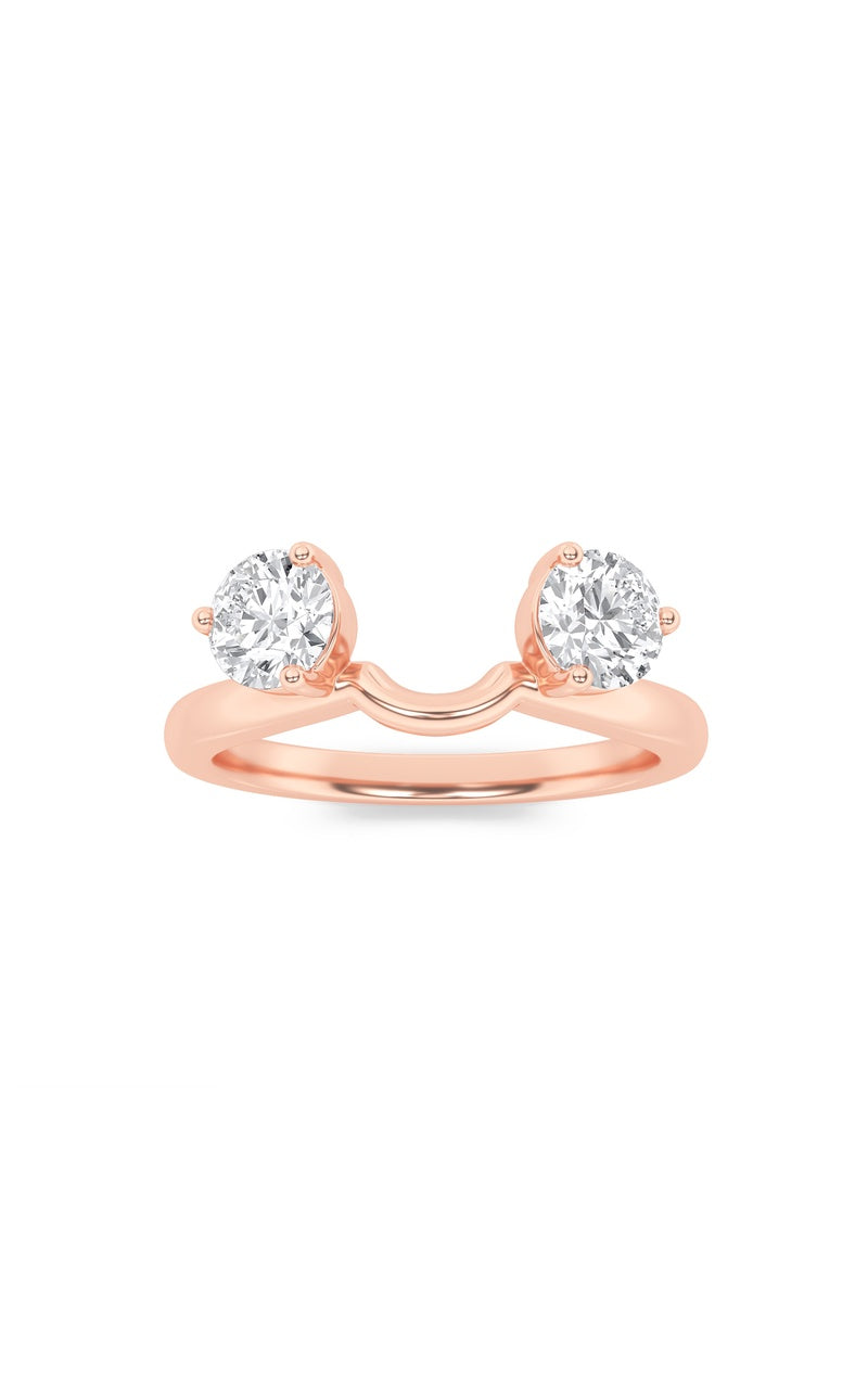 1CTW Round Shaped Lab Grown Diamond (F/VS) Wrap Ring in 14K Gold