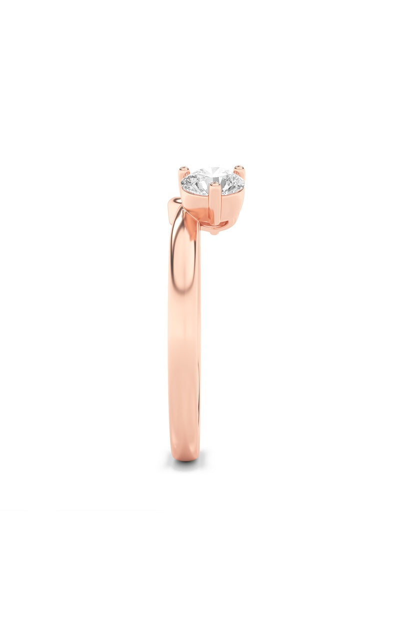1CTW Round Shaped Lab Grown Diamond (F/VS) Wrap Ring in 14K Gold