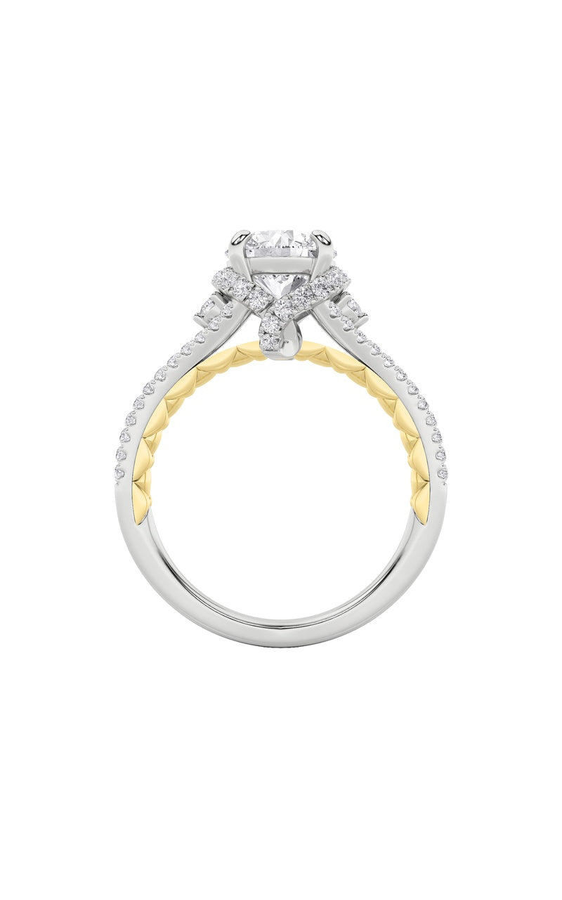 2Cttw Round Shaped Lab Grown Diamond (F/VS) Solitaire Engagement Ring in 14K Gold