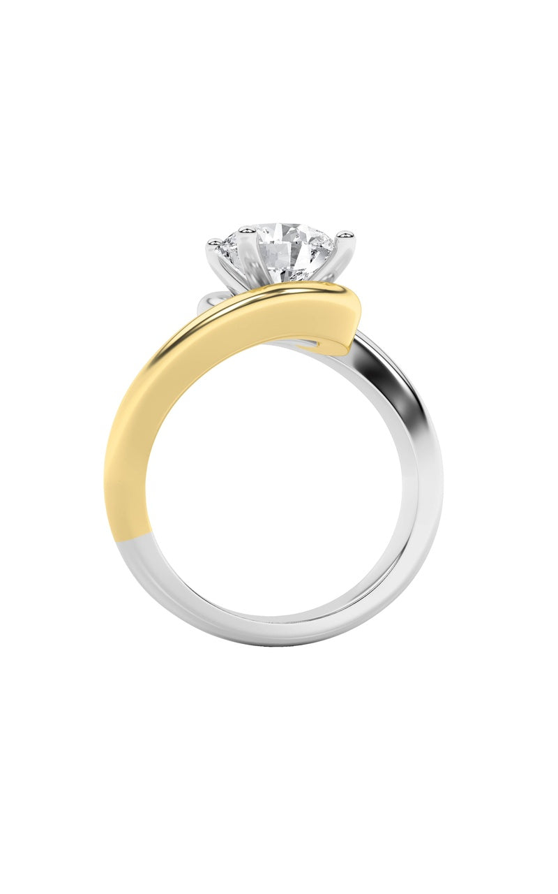 2Cttw Round Shaped Lab Grown Diamond (F/VS) Solitaire Engagement Ring in 14K Gold