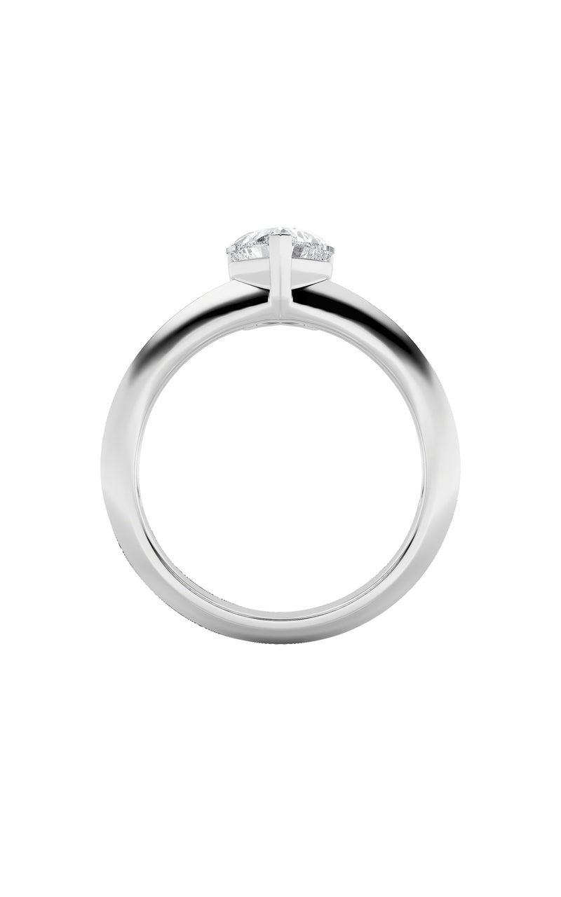 1CTW Heart Shaped Lab Grown Diamond (F/VS) Heart Shaped Ring in 14K Gold