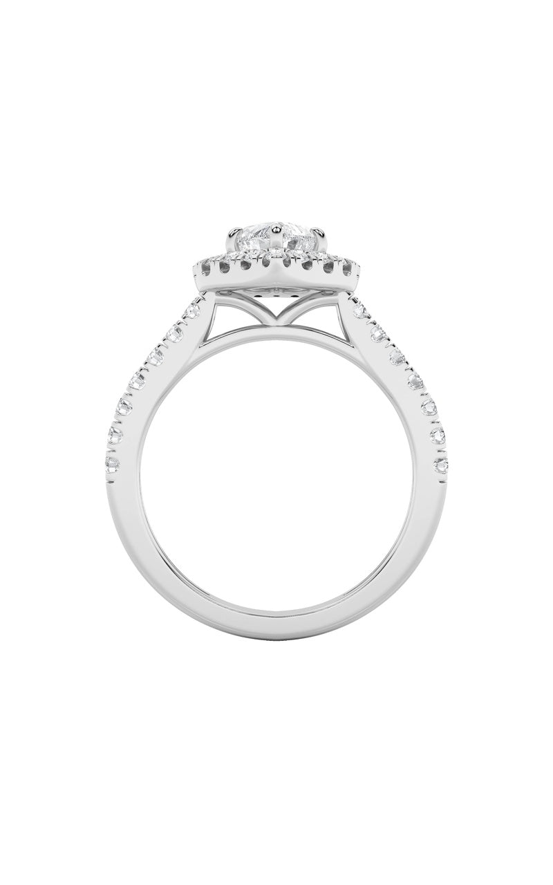 1.5CTW Heart Shaped Lab Grown Diamond (F/VS) Heart Shaped Ring in 14K Gold