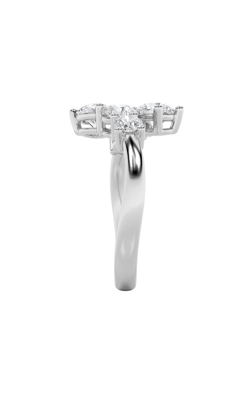 2Cttw Round Shaped Lab Grown Diamond (F/VS) ThreeStone Ring in 14K Gold