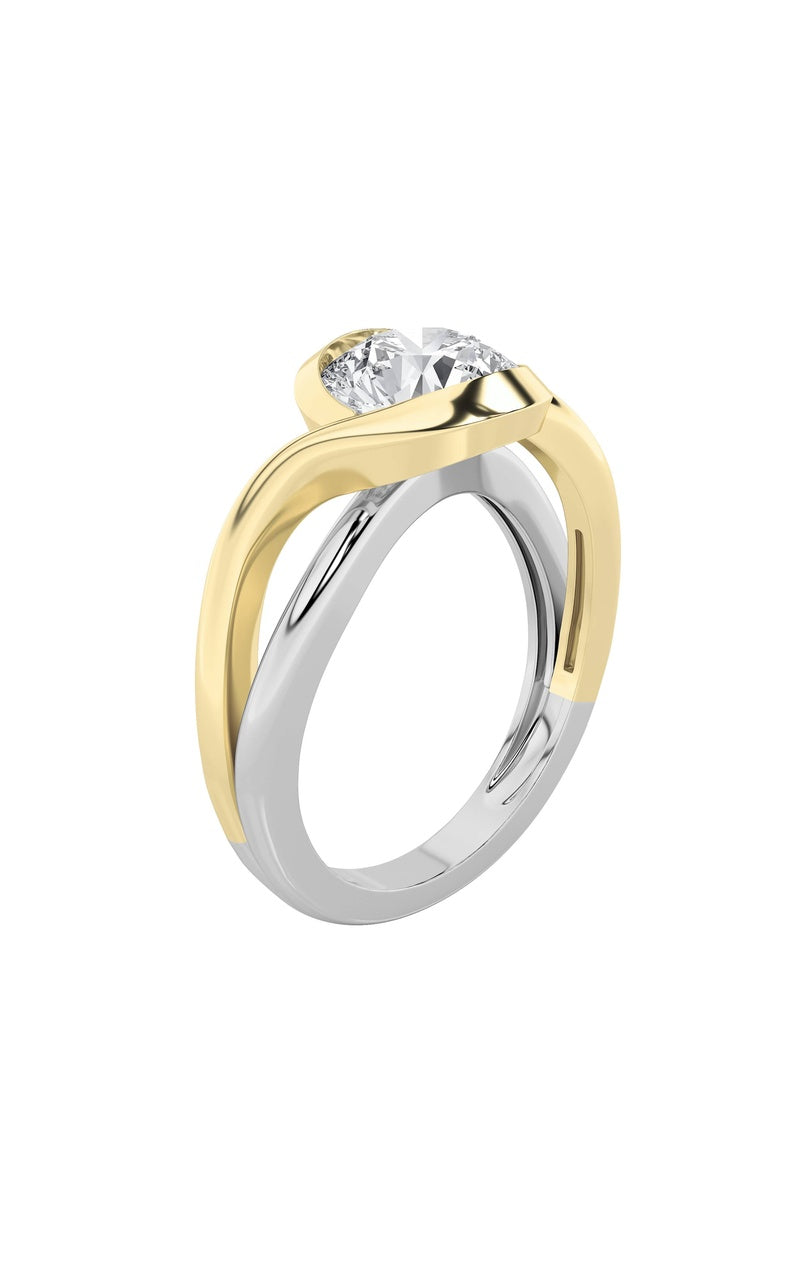 2CTW Round Shaped Lab Grown Diamond (F/VS) Solitaire Engagement Ring in 14K Gold