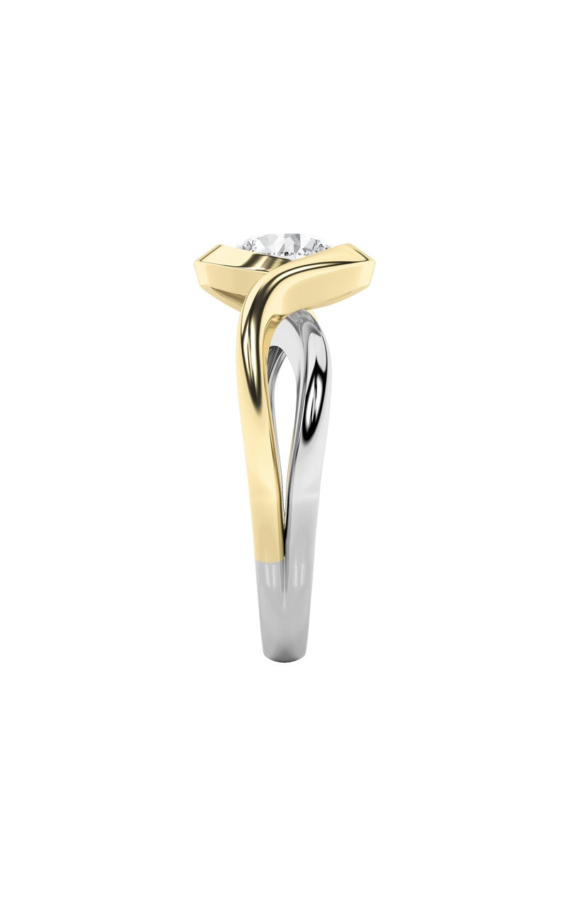 2CTW Round Shaped Lab Grown Diamond (F/VS) Solitaire Engagement Ring in 14K Gold