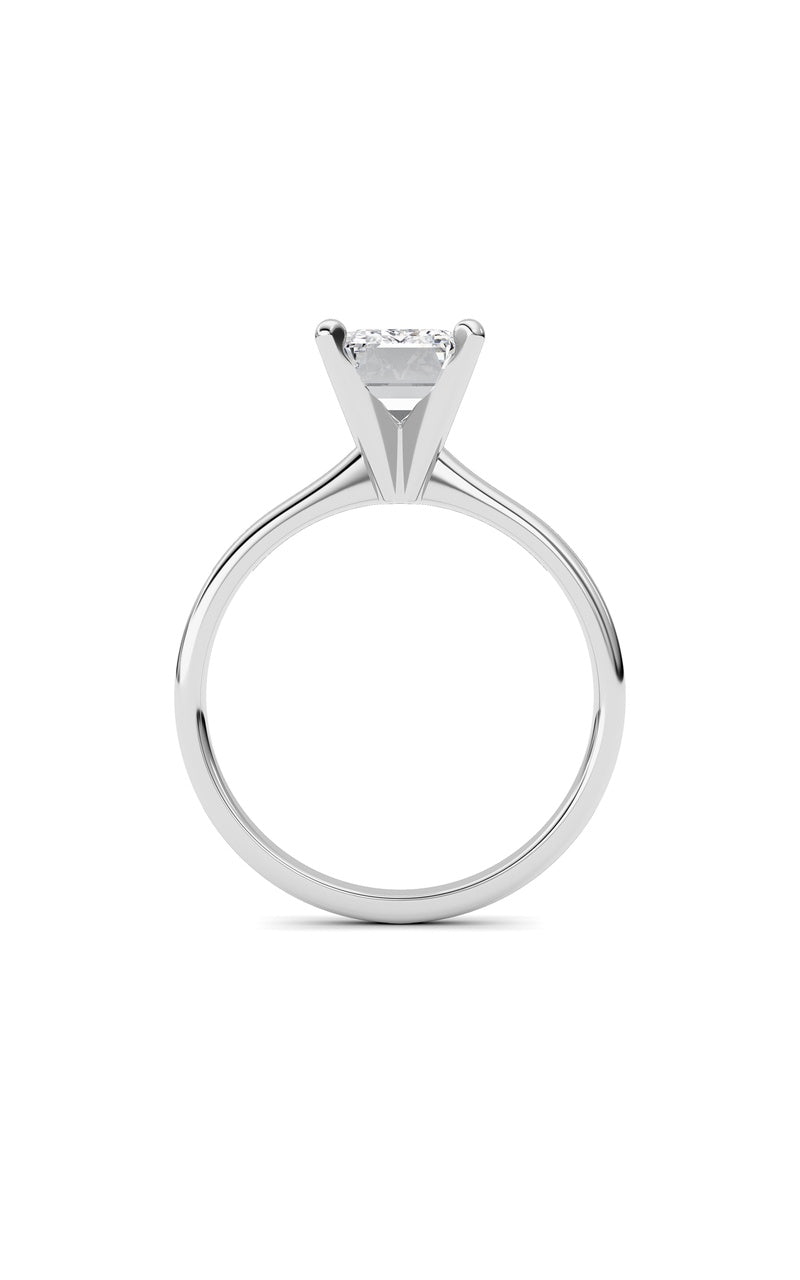 2CTW Emerald Shaped Lab Grown Diamond Classic Solitaire Ring in 14K Gold (F/VS)