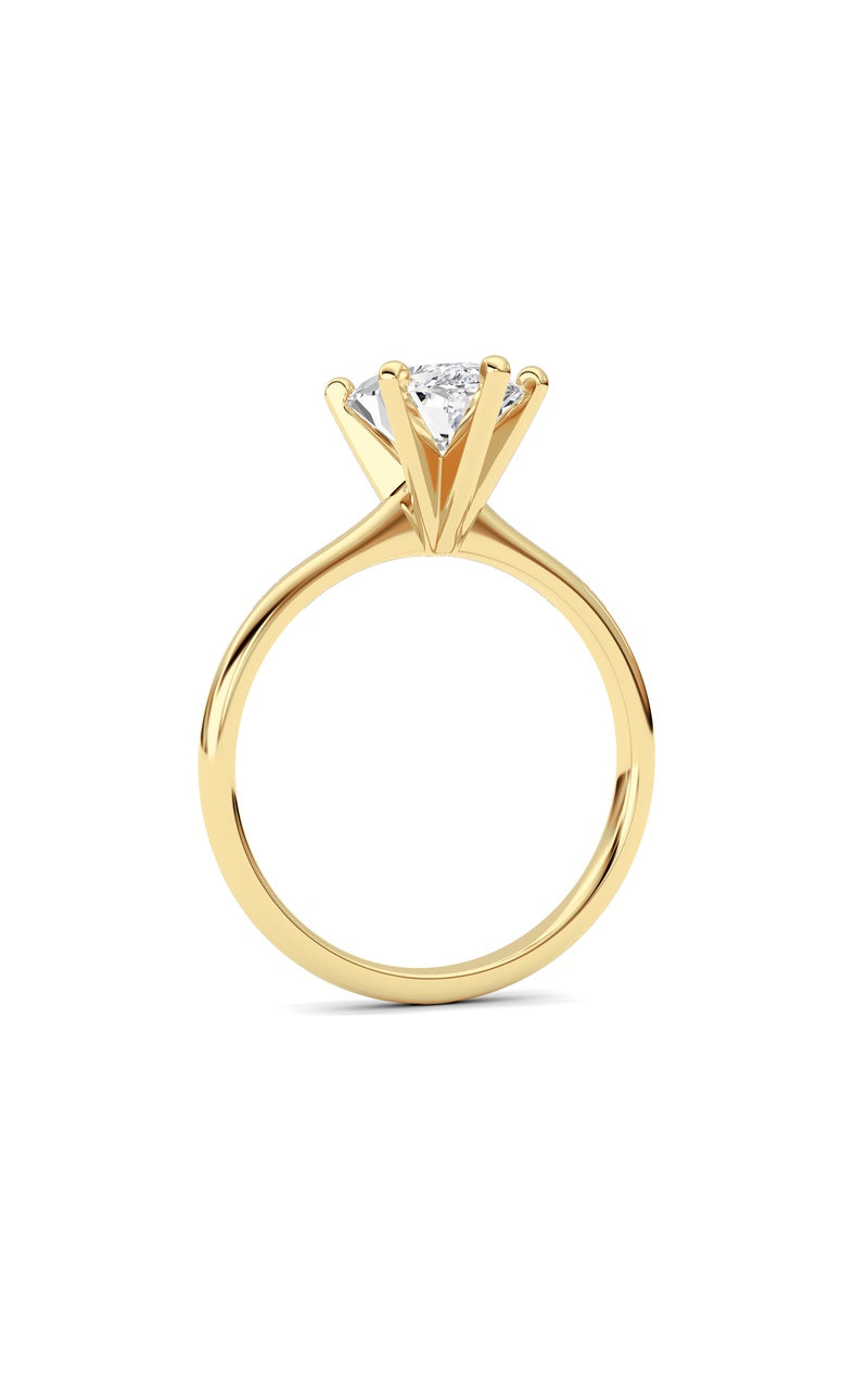 2Cttw Marquise Shaped Lab Grown Diamond Classic Solitaire Ring in 14K Gold (F/VS)