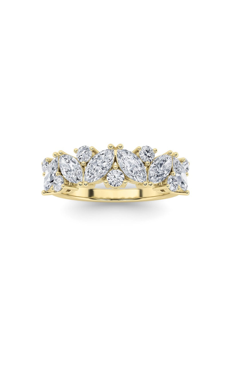 1.5Cttw Marquise Shaped Lab Grown Diamond (G/VS) Ring in 14K Gold