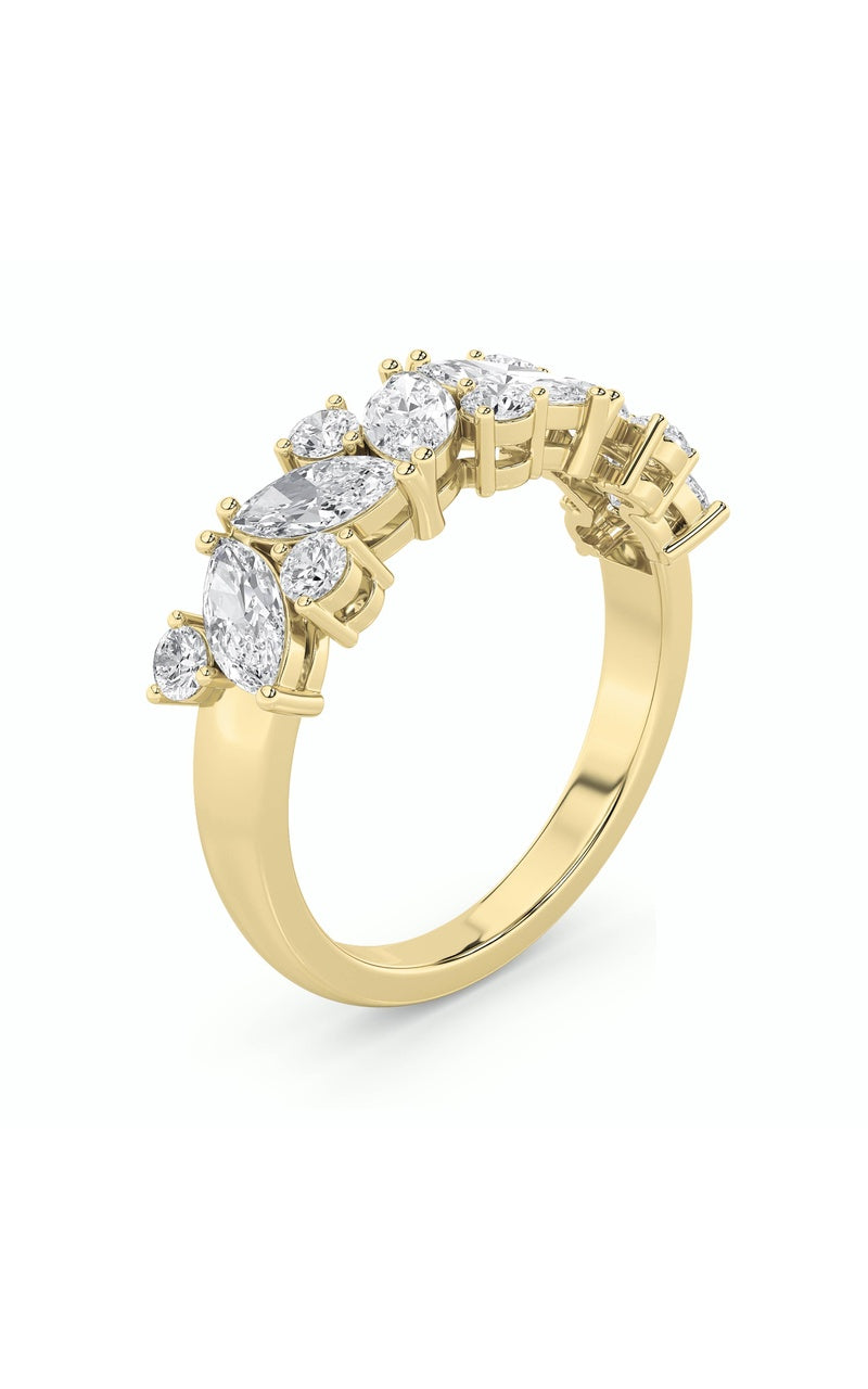 1.5CTW Marquise Shaped Lab Grown Diamond (G/VS) Ring in 14K Gold
