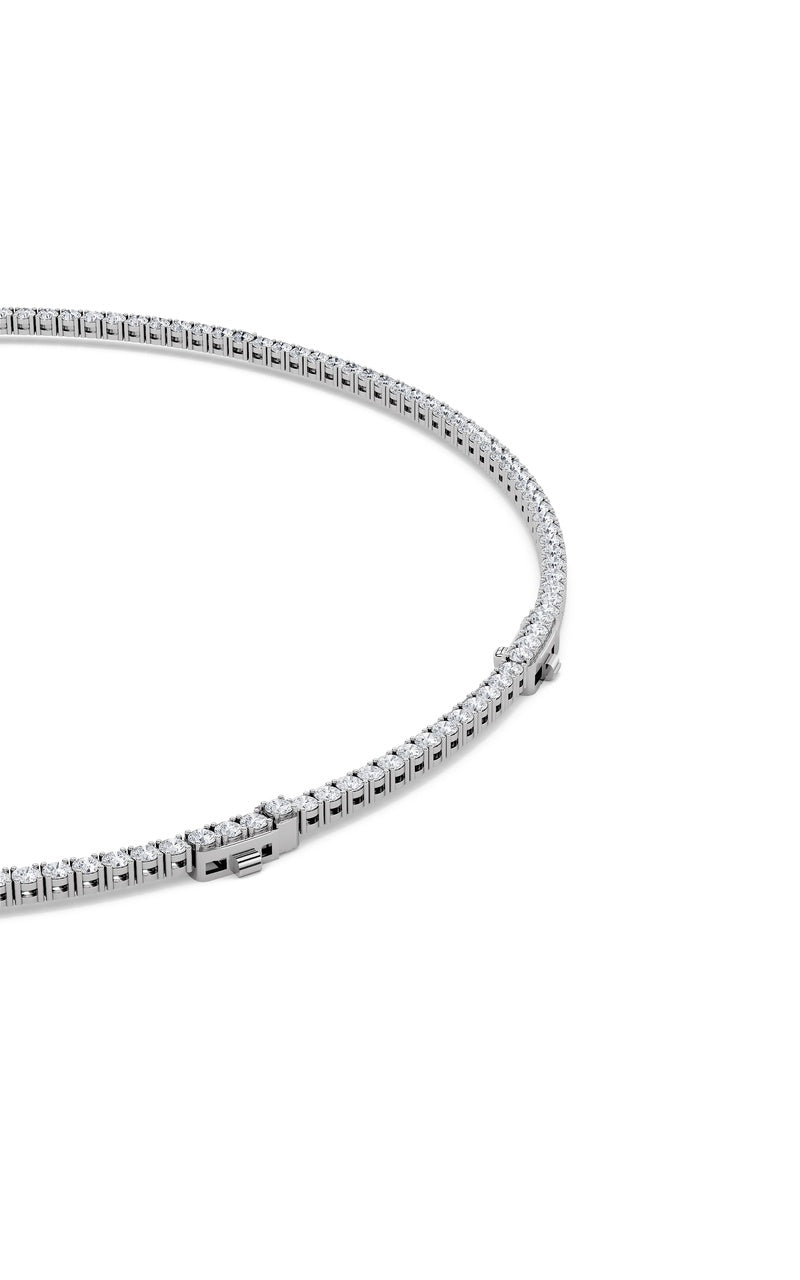 14K White Gold Necklace KJ00223N.RD-15-21F