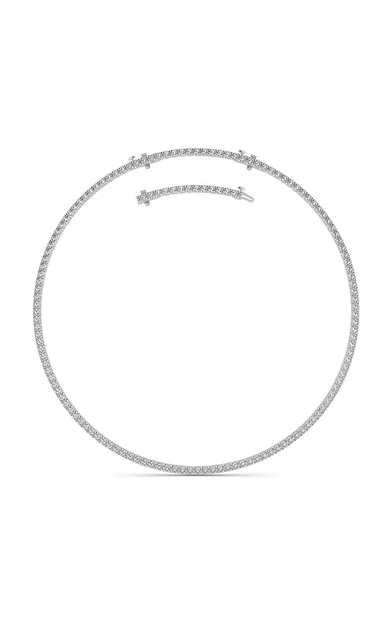 14K White Gold Necklace KJ00223N.RD-20-21F