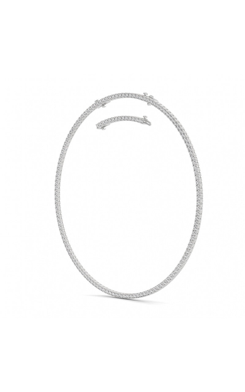 14K White Gold Necklace KJ00223N.RD-20-21F