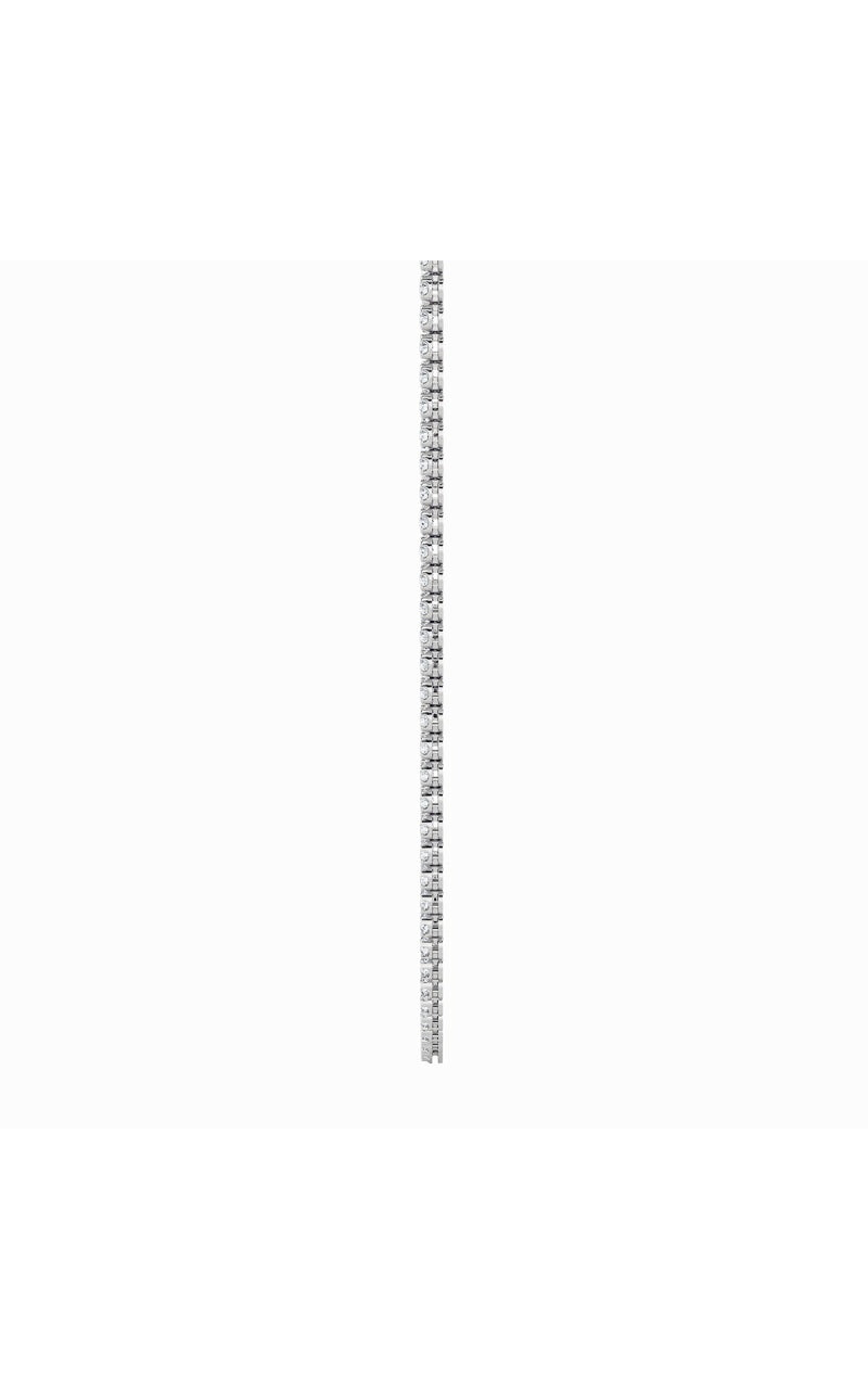 15Cttw Round Shaped Lab Grown Diamond (F/VS) Bezel Set Tennis Necklace in 14K White Gold