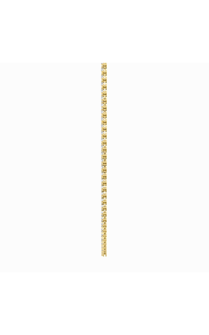 15Cttw Round Shaped Lab Grown Diamond (F/VS) BezelSet Tennis Necklace in 14K White Gold